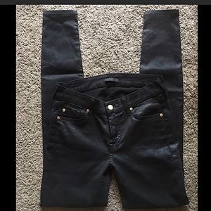 Black Coated The In High Skinny Jean